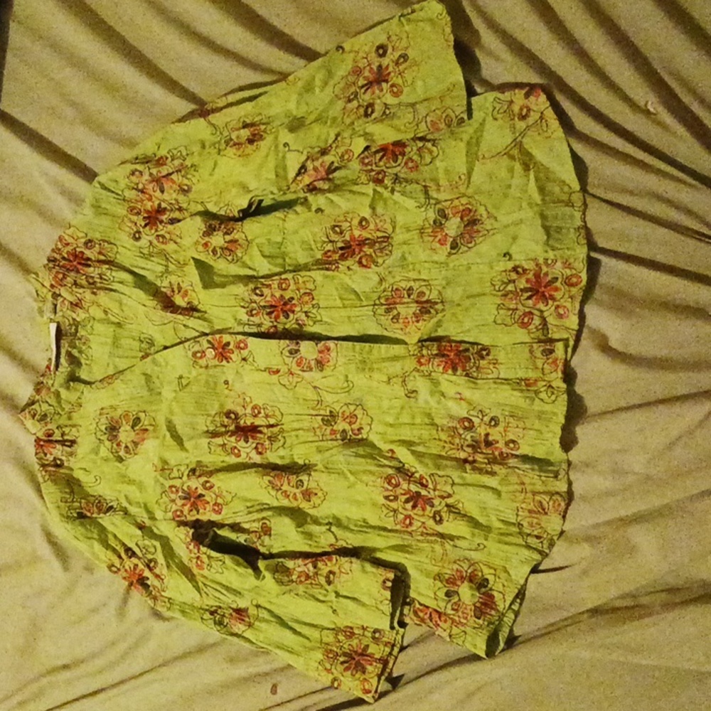 A green 1X Dressbarn blouse
